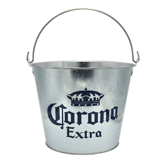 Treasure Exports Beer Bucket, Galvanized Beer Bucket Built-in Bottle Opener, Party Bucket, Ice Bucket, Wine Bucket, Bar Bucket: 1 Pc.