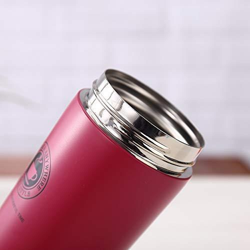 Treasure Exports Double Wall Vacuum Insulated Travel Stainless Steel Coffee 300ml (Red) - TREASURE EXPORTS