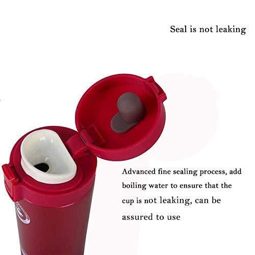 Treasure Exports Double Wall Vacuum Insulated Travel Stainless Steel Coffee 300ml (Red) - TREASURE EXPORTS