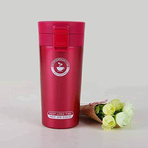 Treasure Exports Double Wall Vacuum Insulated Travel Stainless Steel Coffee 300ml (Red) - TREASURE EXPORTS