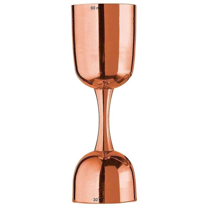 Treasure Exports Premium Peg Measurer Jigger 30 and 60 ml Without Handle and Rose Gold Without Handle Set of 2 - TREASURE EXPORTS