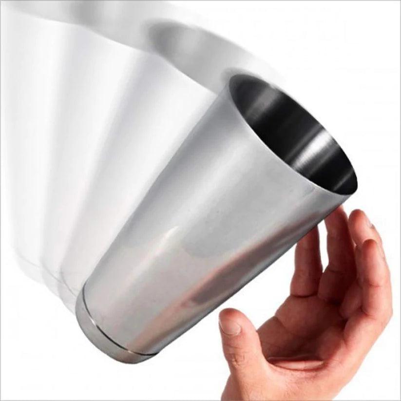 Treasure Exports Professional Stainless Steel Bar Set, Boston Shaker Set (Cocktail Shaker, Mixing Glass, and Hawthorne Strainer): 3 Pcs Set - TREASURE EXPORTS
