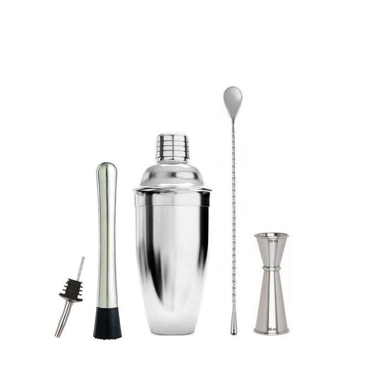 Treasure Exports Cocktail Shaker Bartender Set, Professional Bar Tools: 5 Pcs - TREASURE EXPORTS