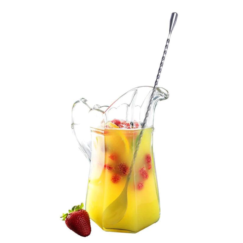 Treasure Exports Teardrop Twisted Design Bar Spoon, Japanese Style Teardrop End Design Cocktail Mixing Spoon 12 Inches : 4 Pcs Set - TREASURE EXPORTS