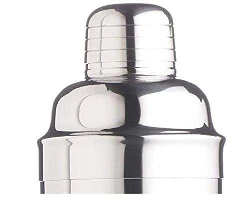 Treasure Exports Stainless Steel Plain Bar Set Bar Accessories Set of 2 Pieces | Cocktail Shaker with Japanese Peg Measure - TREASURE EXPORTS