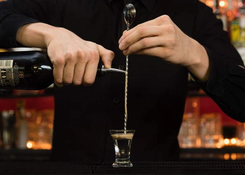 Treasure Exports Teardrop Bar Spoon, Extra Long Bar Stirrer 40 cm, Cocktail Spoon Mixing Spoon Stainless Steel Professional Cocktail Bar Tool Japanese Style Teardrop End Design - 4 Pc. - TREASURE EXPORTS