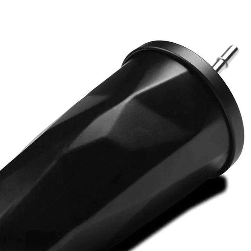 Treasure Exports Double Wall 550 ML Vacuum Insulated Travel Stainless Steel Flask Tumbler with Steel Straw and Lid Hot and Cold Thermos Sipper (Black) - TREASURE EXPORTS
