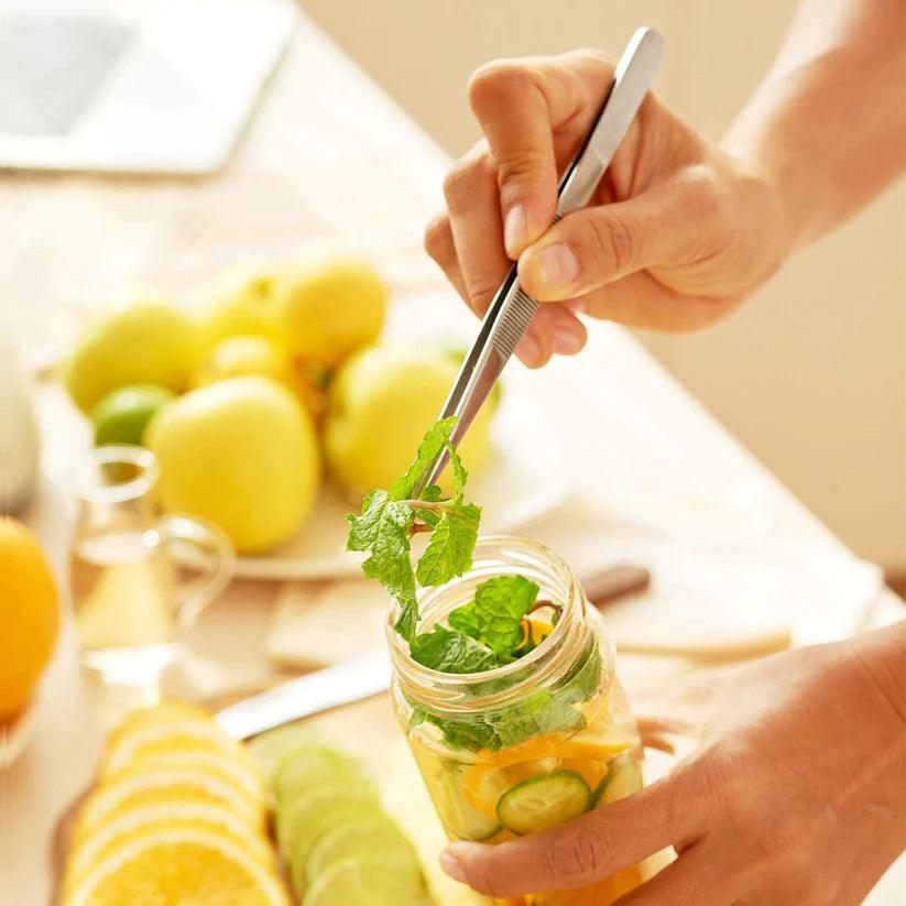 Treasure Exports Kitchen Cooking Culinary Tweezers, Stainless Steel Precision Tongs Medical Beauty Utensils, 6.3 Inches -3 Pieces Set - TREASURE EXPORTS