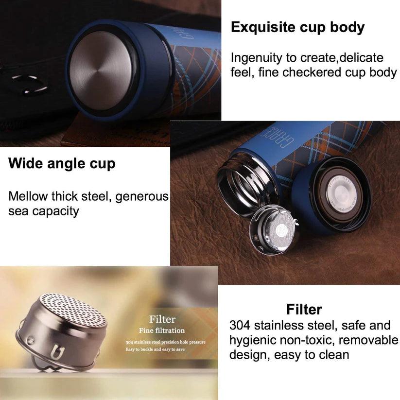 Treasure Exports Double Wall Vacuum Insulated Stainless Steel 480ml (Grace) - TREASURE EXPORTS