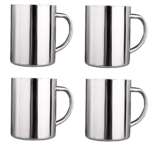 Treasure-Stainless Steel Double Wall Tea and Coffee Big Mug
