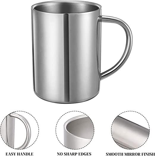 Treasure-Stainless Steel Double Wall Tea and Coffee Big Mug - TREASURE EXPORTS
