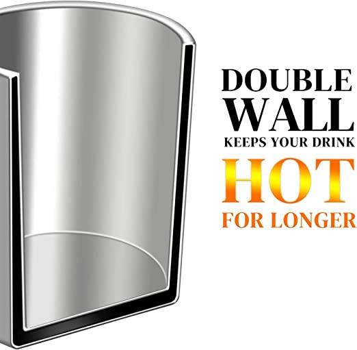 Treasure-Stainless Steel Double Wall Tea and Coffee Big Mug - TREASURE EXPORTS