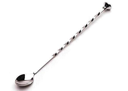 Treasure Exports Teardrop Bar Spoons Stainless Steel, Professional Cocktail Mixing Spoon Bar Tool Japanese Style Teardrop Spoon: 12 Inches - 6 Pcs Set - TREASURE EXPORTS