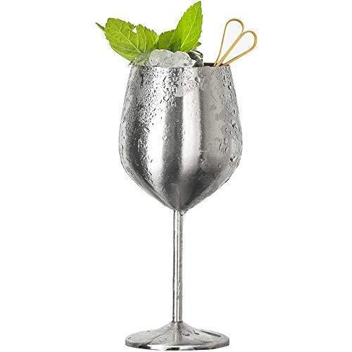 Treasure Exports Stainless Steel Stemmed Wine Glasses, Copper Coated Unbreakable Wine Glass Goblets, Premium Gift for Men and Women - 350 ml: Set of 2 Pcs - TREASURE EXPORTS
