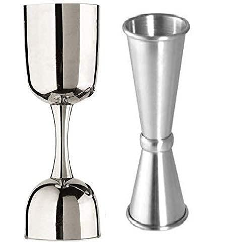 Treasure Exports Premium Peg Measurer Jigger 30 and 60 ml Without Handle and Japnese Set of 2 - TREASURE EXPORTS