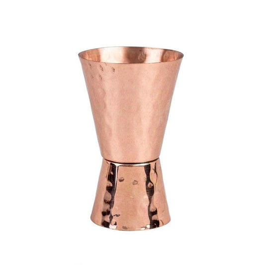 Treasure Exports Pure Copper Hammered Peg Measurer Jigger, Premium Handmade Vintage Jigger 30-60 ml Measuring Jigger for Your Cocktail Mixing, Bar Accessories, Bar Gift Item: 01 Pc. - TREASURE EXPORTS