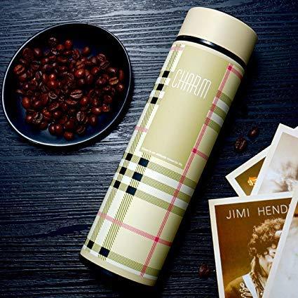 Treasure Exports Double Wall Vacuum Insulated Stainless Steel 480ml Beige(Charm) - TREASURE EXPORTS