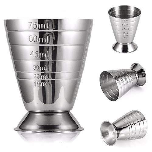 Treasure Exports Quality Multi Level Measuring Jigger Peg Measures Bar Cocktail Jigger 75ml - TREASURE EXPORTS