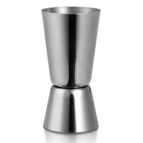 Treasure Exports Stainless Steel Silver Bar Set | Bar Tools | Bar Accessories Set of 3 Pieces | Ice Bucket | Ice Tong | Peg Measure - Ideal for Party - TREASURE EXPORTS