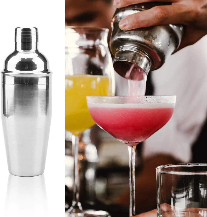 Treasure Exports Cocktail Shaker Set 8 Piece Basic Bartender Kit for Drink Mixing Martini - TREASURE EXPORTS