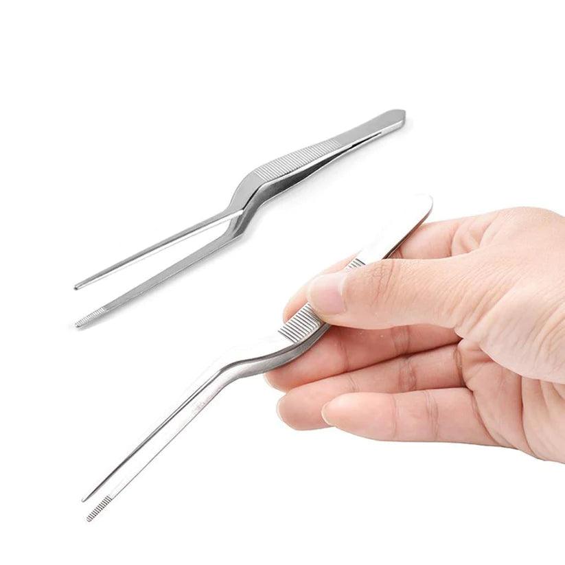 Treasure Exports Tweezers 6 Inch, 4.7 Inch Flat and Fish Bone Tweezers Pliers for Chef Cooking Utensils, Medical Beauty Utensils : 4 Pcs Set - TREASURE EXPORTS