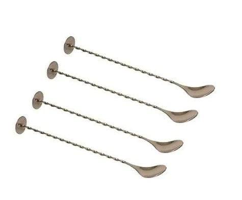 Treasure Exports Bar Spoon with Crusher (Set of 4) - TREASURE EXPORTS