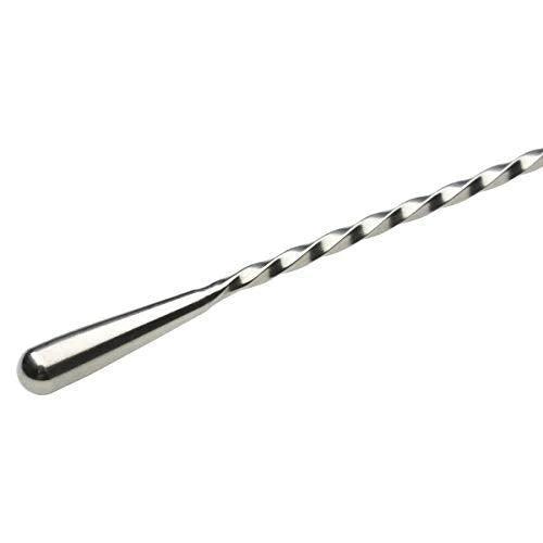 Treasure Exports Teardrop Bar Spoons Stainless Steel, Professional Cocktail Mixing Spoon Bar Tool Japanese Style Teardrop Spoon: 12 Inches - 6 Pcs Set - TREASURE EXPORTS
