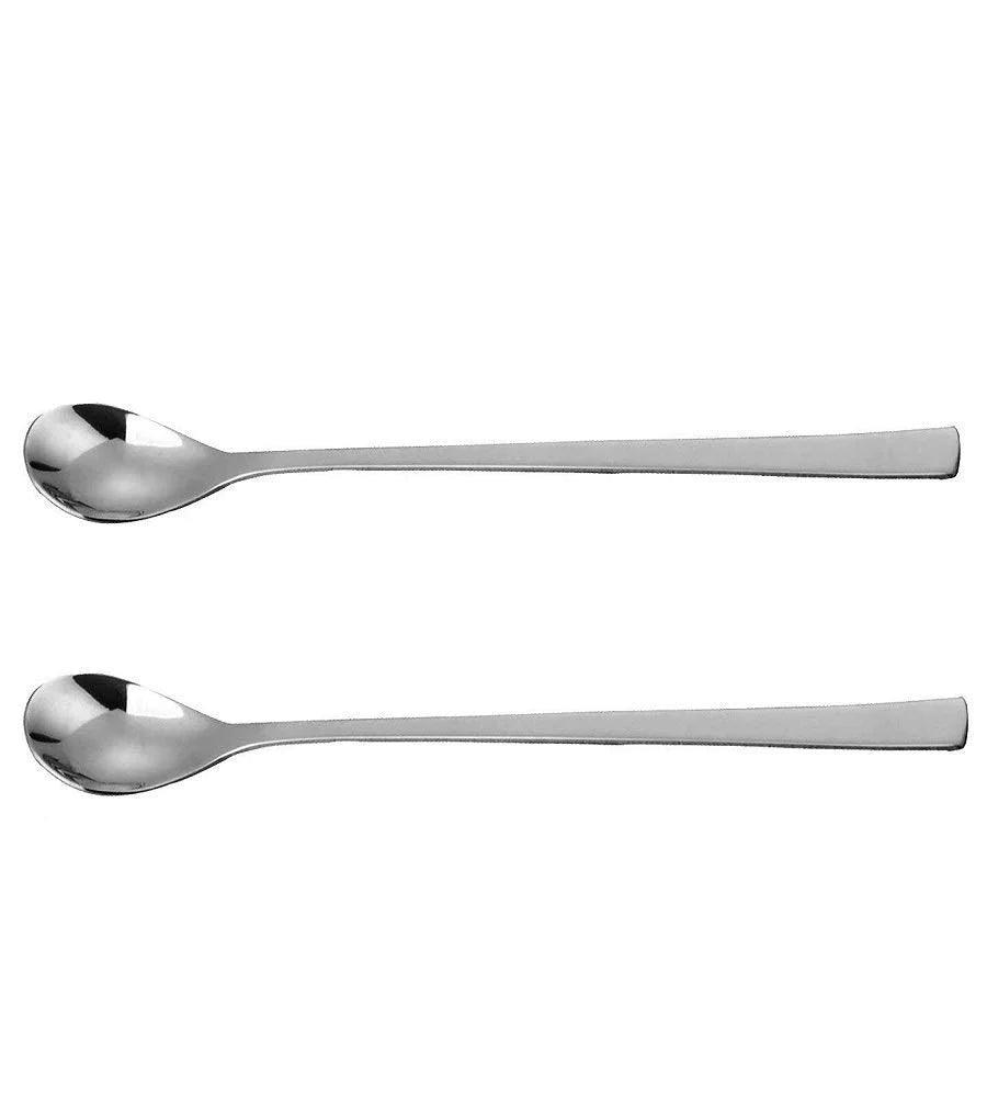 Treasure Exports Stainless Steel Spoon for Iced Tea Coffee Ice Cream Spoon for Tall Glasses, Cocktail Bar Stainless Steel Soda Spoon 2 Pcs Set - TREASURE EXPORTS