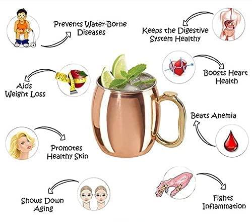 Treasure Exports Copper Yoga and Ayurveda Jala Neti Pot for Sinus, Nose Irrigation and Cleaning - TREASURE EXPORTS