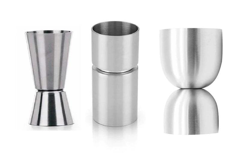 Treasure Exports Steel Peg Measure Bar Tool - Set of 3 Measuring Bar Cup Silver - TREASURE EXPORTS