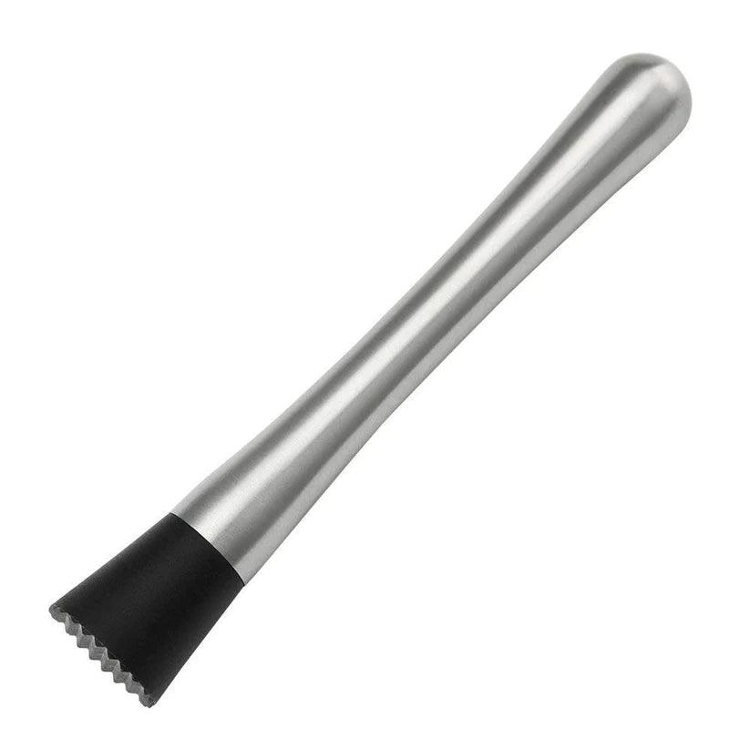 Treasure Exports Stainless Steel Muddling Tool Set, Grooved Nylon Head Muddler, Double-Sided Cocktail Jigger, Perfect Professional Bartender Kit: 03 Pcs - TREASURE EXPORTS