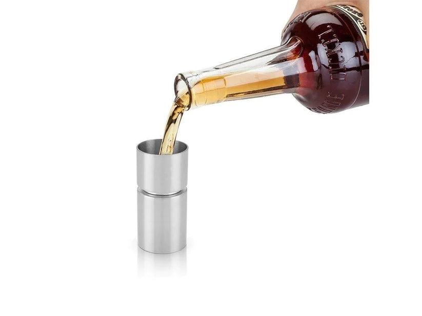 Treasure Exports Premium Peg Measurer Jigger 30 and 60 ml with Handle and Cylinder peg Measure Set of 2 - TREASURE EXPORTS