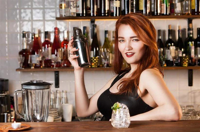 Treasure Exports Stainless Steel Plain Bar Set Bar Accessories Set of 2 Pieces | Cocktail Shaker with Japanese Peg Measure - TREASURE EXPORTS