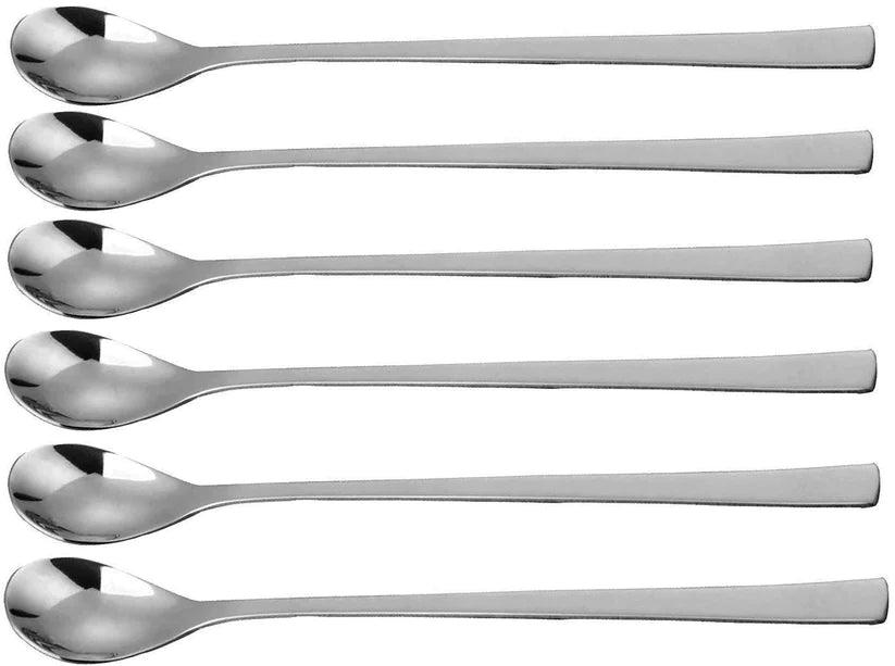 Treasure Exports Extra Long Spoon for Iced Tea, Coffee Ice Cream Spoon for Tall Glasses, Cocktail Bar Stainless Steel Spoon Milkshake Spoon: 12 Pcs Set - TREASURE EXPORTS