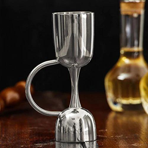 Treasure Exports Premium Peg Measurer with Handle Jigger 30 & 60 ml Cocktail Jigger Bar Tool Double Side Jigger - Limited Edition 2 Pcs Set - TREASURE EXPORTS