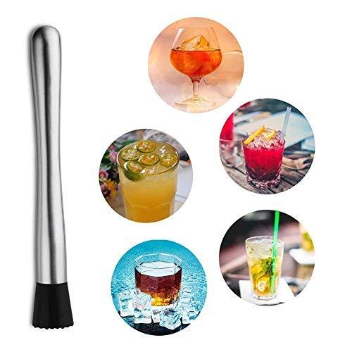 Treasure Exports Bar Set for Drink Mixing Bar Tools: Ice Bucket Peg Measurer 30-60 ml Teardrop Bar Spoon Ice Tong Bottle Opener Pourer Muddler: 8 Pcs Set - TREASURE EXPORTS
