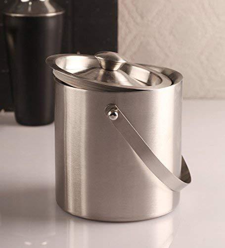 Treasure Exports Stainless Steel Ice Bucket and Tong Set of 2 Pieces - TREASURE EXPORTS
