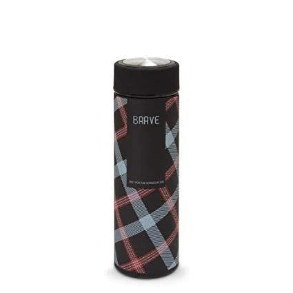 Treasure Exports Stainless Steel Double Wall Vacuum Insulated Flask 480 ml, Black Color (Brave) - TREASURE EXPORTS