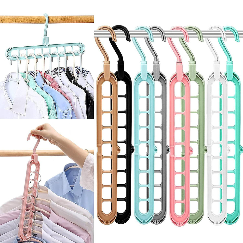 Treasure Pack of 6 Multifunctional Wardrobe Space Saver Folding Smart ...
