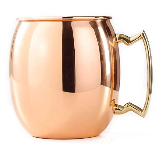 Plain Copper Moscow Mule Mug - TREASURE EXPORTS